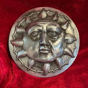Vintage Metal Sun Wall Hanging